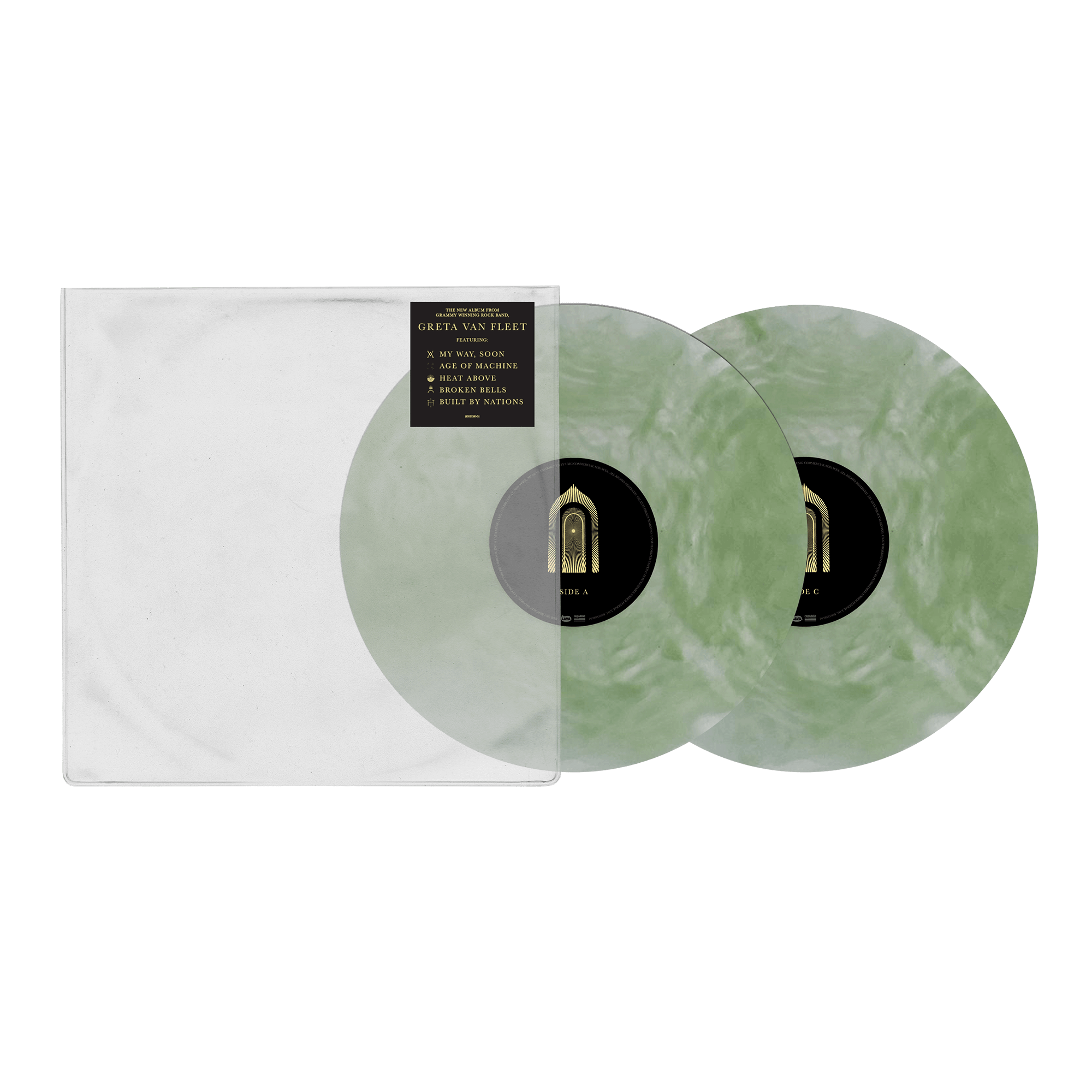 Greta Van Fleet The Battle At Garden's Gate Limited Edition Tie-Dye Vinyl Coloured 2LP 112485
